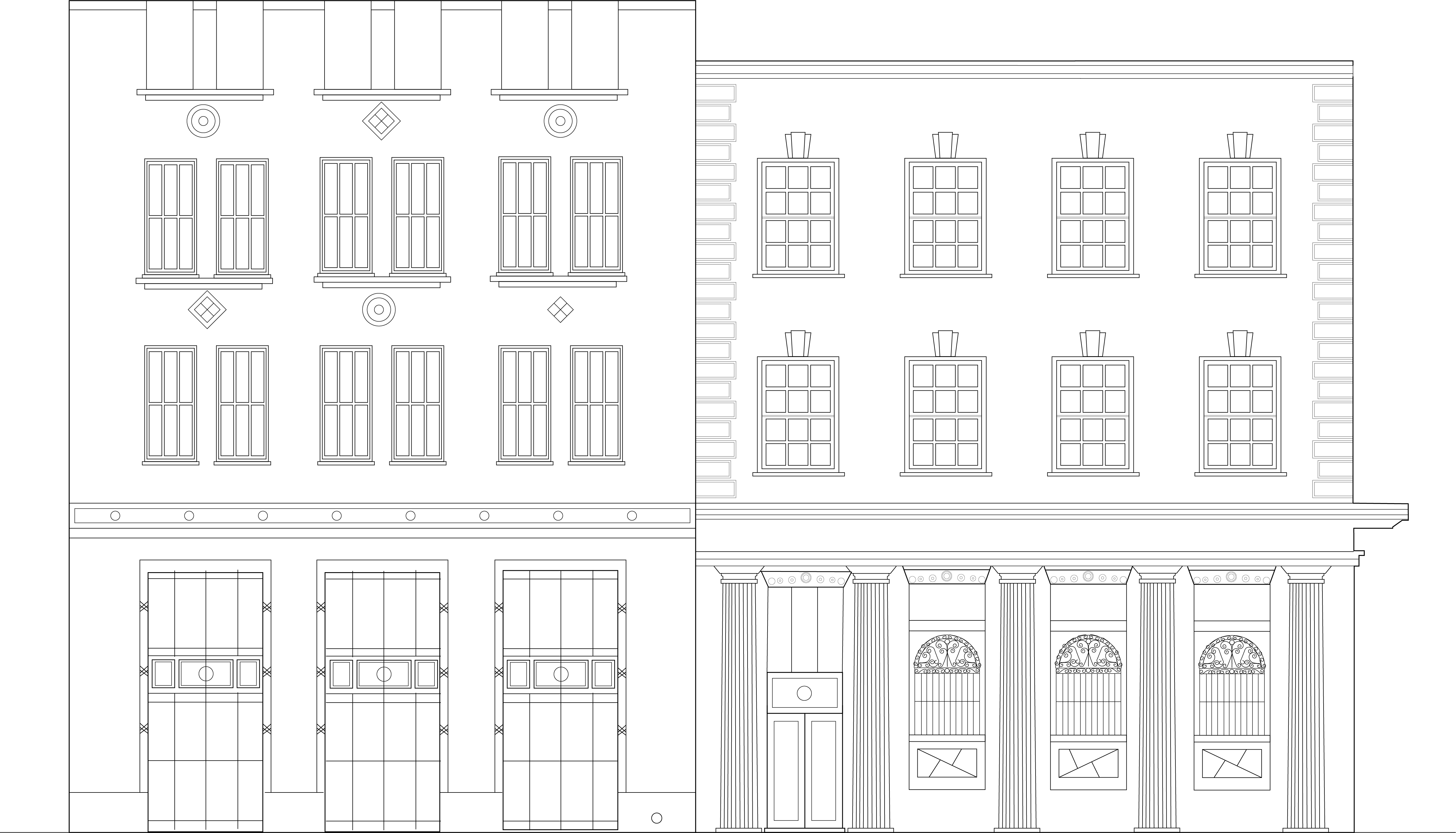 front facade drawign